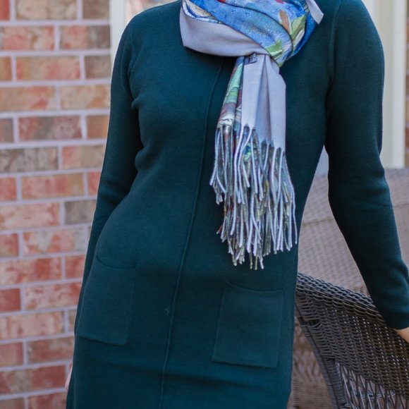 Wool Dress with pockets - Picture 12 of 16